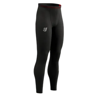 COMPRESSPORT kompresyjne legginsy do biegania męskie UNDER CONTROL TIGHTS czarne - Spodnie sportowe męskie - miniaturka - grafika 3