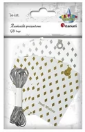 Pozostałe akcesoria dla plastyków - Titanum Zawieszki prezentowe 70x45mm mix 20szt - miniaturka - grafika 1