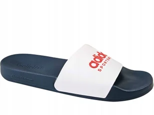 Adidas Adilette Shower II0017 Klapki Basenowe Plażowe Granatowe Białe - Klapki i japonki męskie - miniaturka - grafika 1