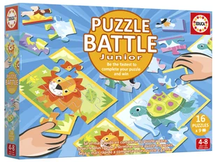 Educa, Puzzle Zwierzęta, 16 x 9 el. - Puzzle - miniaturka - grafika 1