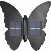 Lampy ogrodowe - LAMPA SOLARNA ŚCIENNA MOTYL 2LED - miniaturka - grafika 1