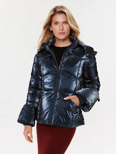 Guess Kurtka puchowa W3BL25 WFR90 Granatowy Regular Fit - Kurtki damskie - miniaturka - grafika 1