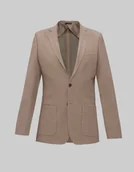 Marynarki męskie - marynarka valmala beżowy slim fit - miniaturka - grafika 1