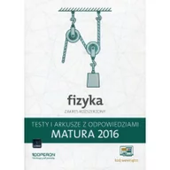 Fizyka i astronomia - Przysiecka Ewa Fizyka Matura 2016 Testy i arkusze z odpowiedziami Zakres rozszerzony - miniaturka - grafika 1