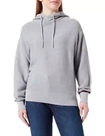 Bluzy damskie - Tommy Hilfiger Damska bluza z kapturem Global STP, jasnoszara HTR, XXL - miniaturka - grafika 1