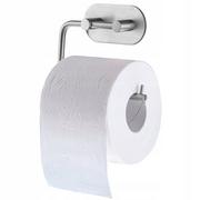 Wieszaki łazienkowe - Uchwyt na papier toaletowy samoprzylepny, srebrny - miniaturka - grafika 1