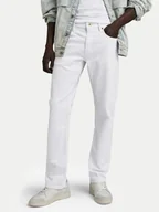 Spodnie męskie - G-Star Raw Jeansy Mose D23692-D552 Biały Straight Fit - miniaturka - grafika 1