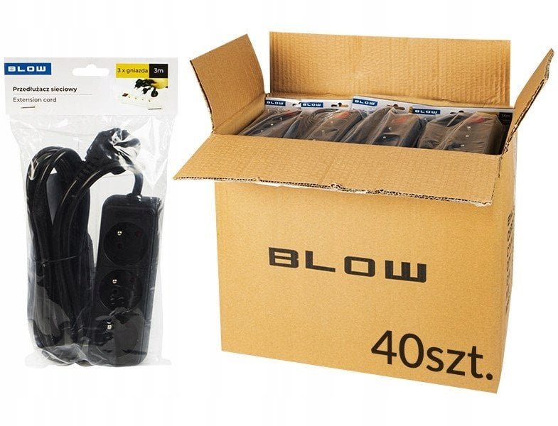 LISTWA ZASILAJĄCA PR-3M-3G/B 3 GNIAZDA 2.8m