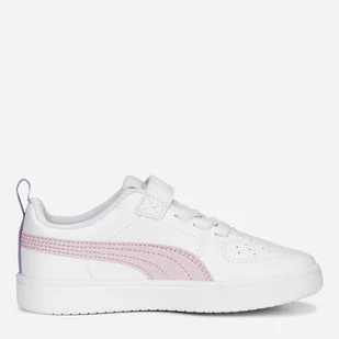 Tenisówki dziecięce dla dziewczynki na rzepy Puma Rickie AC+ PS 38583615 27.5 (9.5) Biały/Różowy (4065452690410) - Buty dla chłopców - miniaturka - grafika 1