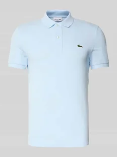 Koszulka polo o kroju slim fit z czystej bawełny - Koszulki męskie - miniaturka - grafika 1