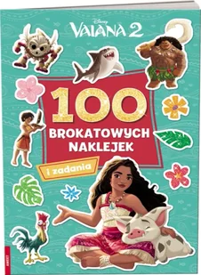 Vaiana 2 100 brokatowych naklejek NB-9106 - Opracowanie zbiorowe - Kolorowanki, wyklejanki - miniaturka - grafika 1