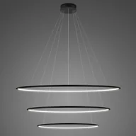 Lampy sufitowe - Altavola Design Ledowe Okręgi lampa wisząca 130W czarna LA075/P_100_in_3k_black_dimm - miniaturka - grafika 1