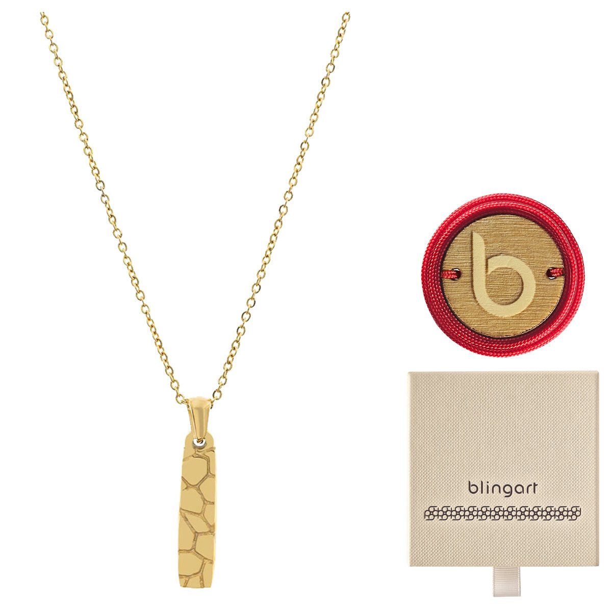 Naszyjnik łańcuszek celebrytka pozłacany z literą