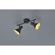 Lampy sufitowe - Trio RL Nina R80162002 plafon lampa sufitowa 2x40W E14 czarny / złoty - miniaturka - grafika 1