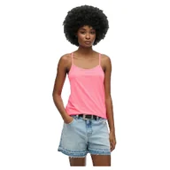 Koszulki i topy damskie - Superdry Studios Strappy różowy top damski - miniaturka - grafika 1