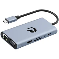 Huby USB - Hub HAWK HW-HUB1101 11w1 USB Typu C, Pasywny HUB1101 - miniaturka - grafika 1
