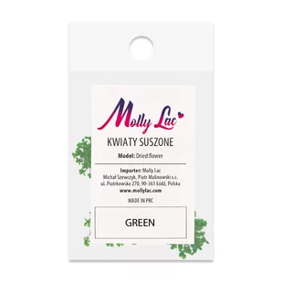 Mollylac Ozdoba Do Paznokci Suszone Kwiatki Green - Ozdoby do paznokci - miniaturka - grafika 2