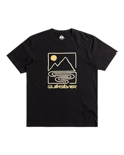 Quiksilver Koszulka z krótkim rękawem męska QS Outline Mountains SS XS czarna - Koszulki męskie - miniaturka - grafika 1