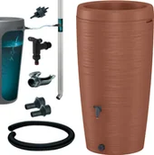 Zbiorniki na deszczówkę - Zbiornik na deszczówkę Gobi 240l Beczka na wodę + zestaw przyłączeniowy - miniaturka - grafika 1