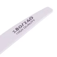 Akcesoria do paznokci - Molly Lac Pilnik do paznokci półksiężyc łódka slim 180/240 MollyLac zebra 1 szt - miniaturka - grafika 1