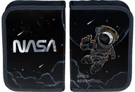 Piórniki - Piórnik jednokomorowy bez wyposażenia czarny Nasa, Paso - miniaturka - grafika 1