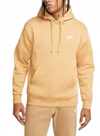 Bluzy męskie - Bluza Męska Żółta z kapturem Nike Club Fleece BV2654-722 r. XXL - miniaturka - grafika 1