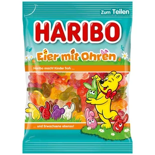 Żelki Haribo Eier mit Ohren Jajka z uszkami 200g Haribo 200 g - Żelki - miniaturka - grafika 1
