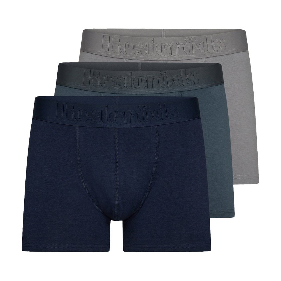 Bokserki Męskie Resteröds Premium Boxers Bambusowe 3-Pak Mix Kolorów S