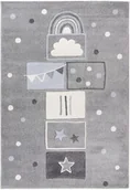 Dywany dla dzieci - Dywan dziecięcy 3d Lalee Kids Happy HAP 302 silver - miniaturka - grafika 1