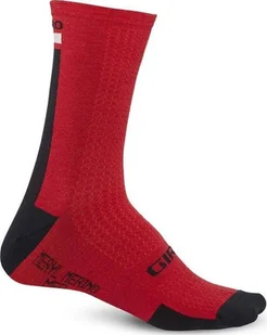 Giro Skarpety GIRO HRC + MERINO WOOL dark red black grey roz. XL 46-48 NEW - Skarpety termoaktywne - miniaturka - grafika 1
