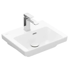 VILLEROY - BOCH 43704501 Subway 3.0 Umywalka mała, 450 x 370 x 145 mm, Weiss Alpin, z przelewem, Nieszlifowany - Umywalki - miniaturka - grafika 1