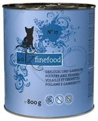 Mokra karma dla kotów - Catz Finefood N.17 Drób i Krewetki Puszka 800g 12080 - miniaturka - grafika 1