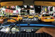 Plakaty - Plakat, Nowy Jork Times Square Taxi Ride, 91,5x61 cm - miniaturka - grafika 1