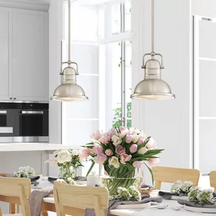 Lampa wisząca Boswell marki Westinghouse w kolorze szczotkowanego niklu - Lampy sufitowe - miniaturka - grafika 3