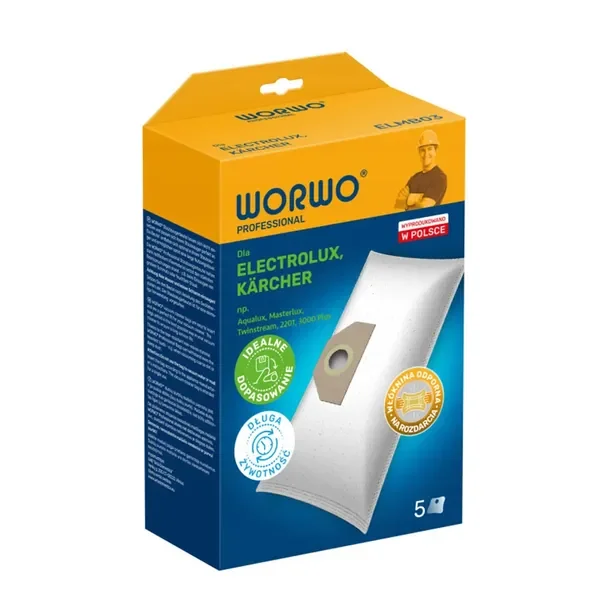 Worki Do Odkurzacza Electrolux Extratec 30 (5 sztuk ELMB03 Wysoka Jakość)