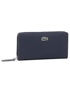 Lacoste Duży Portfel Damski L Zip Wallet NF2900PO Granatowy - Portfele - miniaturka - grafika 1