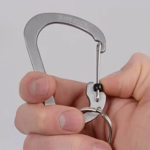 Nite Ize - SlideLock Carabiner #4 - Czarny - CSL4-01-R6 - Sprzęt wspinaczkowy - miniaturka - grafika 3