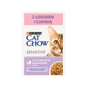 Mokra karma dla kotów - Purina Cat Chow CAT CHOW Sensitive Karma z łososiem i cukinią w sosie 85g 43523-uniw - miniaturka - grafika 1