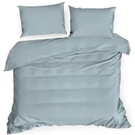 Pościel - Eurofirany Pościel błękitna satynowa Nova3 220x200 ef-psc-nova3błęk-220 - miniaturka - grafika 1