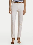 Spodnie damskie - LAUREN RALPH LAUREN Spodnie materiałowe 200811955005 Biały Skinny Fit - miniaturka - grafika 1
