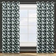 Zasłony - Eurofirany Zasłona Aida 140x250 Czarna ex-z-aida-c.zie-140x250-przel - miniaturka - grafika 1