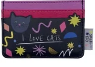 Portfele - Small Tallk-I Love Cats Portfel na karty - miniaturka - grafika 1
