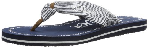s.Oliver Damskie japonki na co dzień., niebieski - Niebieski White Blue 189-38 EU