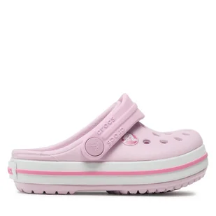 Klapki Crocs Crocband Clog T 207005 Różowy - Buty dla dziewczynek - miniaturka - grafika 1