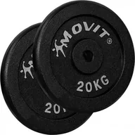 Hantle i ciężarki - Zestaw obciążników MOVIT 2 x 20 kg, żeliwny - miniaturka - grafika 1