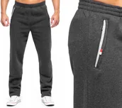 Dresy męskie - SPODNIE DRESOWE DRESY WIOSENNE LEKKIE WYGODNE NA CODZIEŃ No1 GRAFITOWE - M - miniaturka - grafika 1