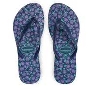 Klapki i japonki damskie - Japonki Havaianas 41445119071 Granatowy - miniaturka - grafika 1