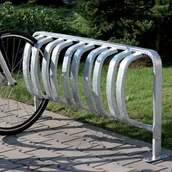 Wyposażenie miejsc publicznych - B2B Partner Jednostronny stojak na rowery - 5 rowerów, do betonowania 1901 - miniaturka - grafika 1