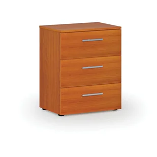 Komoda biurowa do biurka PRIMO WOOD, 740 x 600 x 420 mm, wiśnia - Szafki biurowe - miniaturka - grafika 1