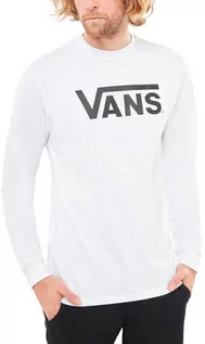 Bluzki dla chłopców - Vans CLASSIC white/black koszulka męska z długim rękawem - M - grafika 1